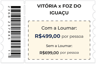 Ticket Vitória x Foz do Iguaçu